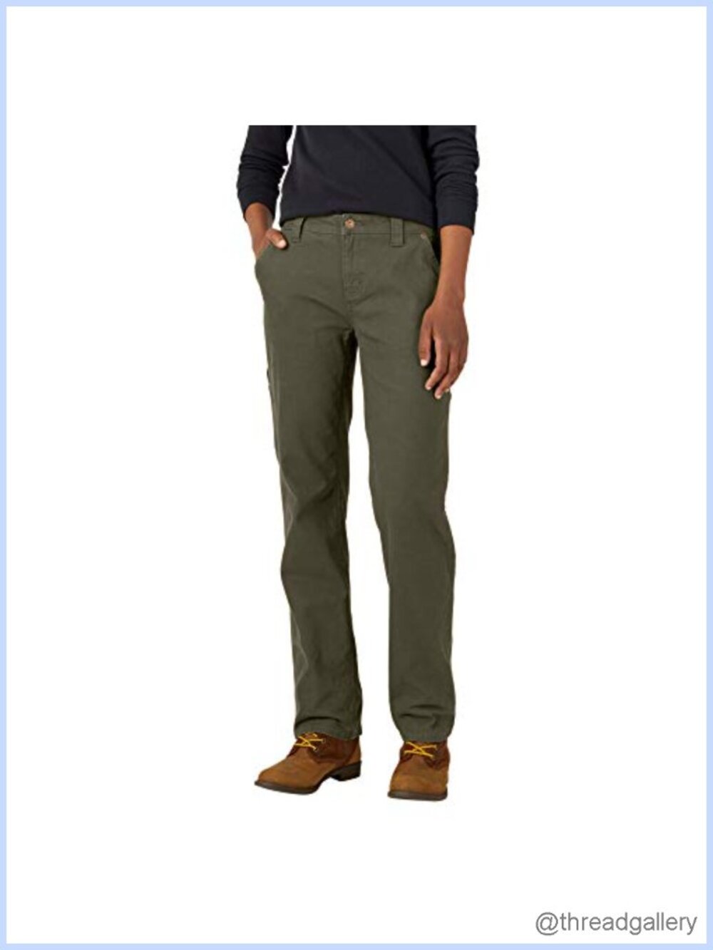 Relaxed Straight Carpenter Duck Pants Stretch Work Utility 7 Pockets